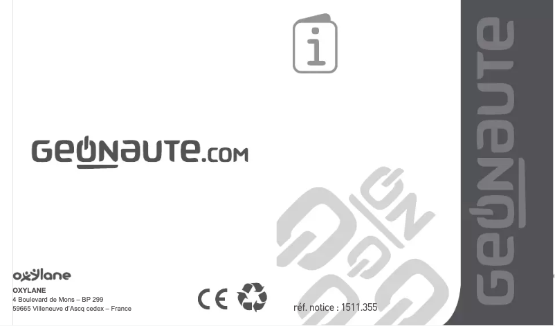 First page image of the manual for ONstep 100