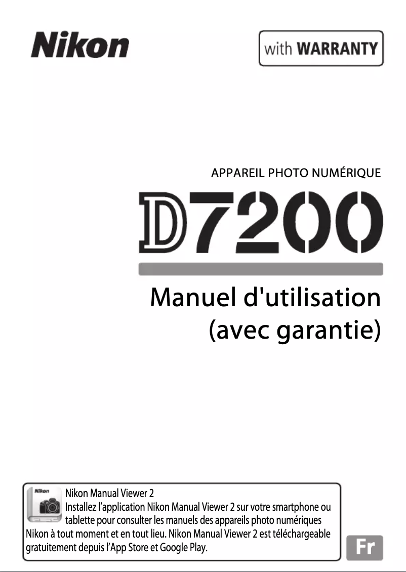 First page image of the manual for D7200