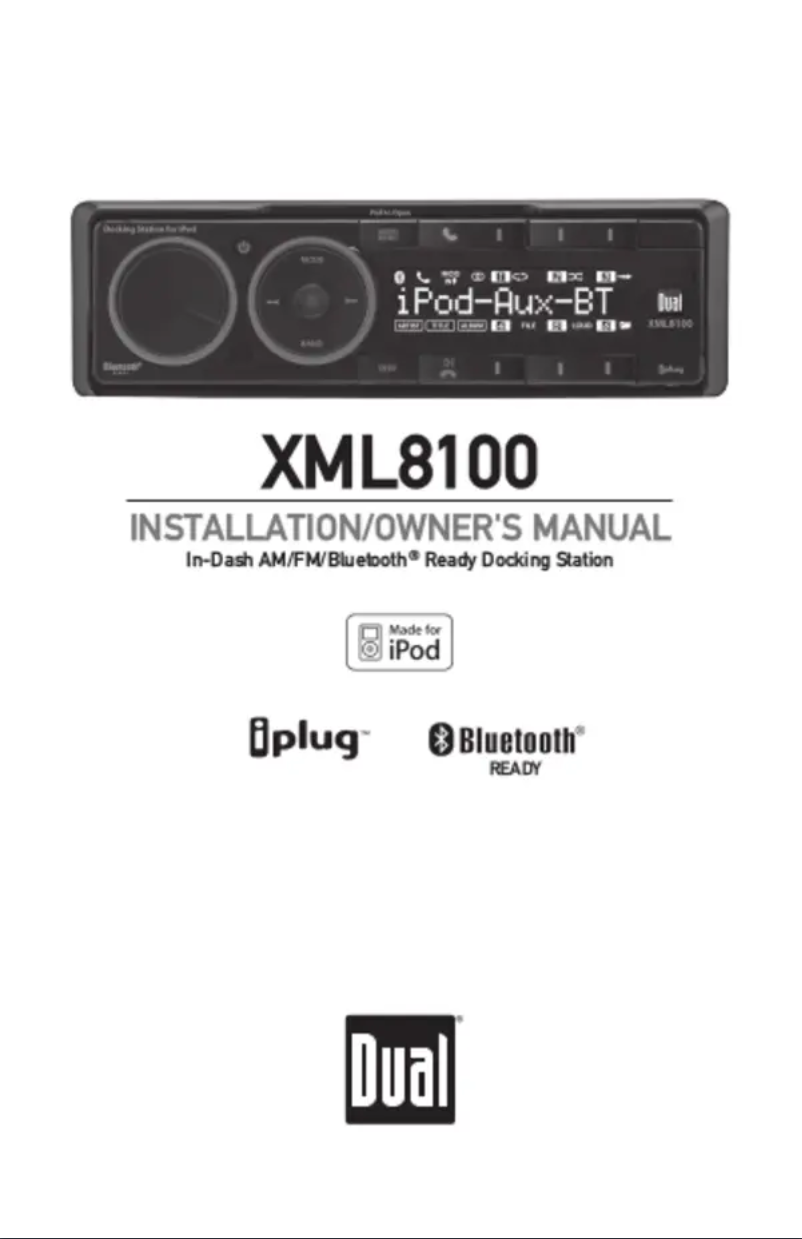 First page image of the manual for XML8100