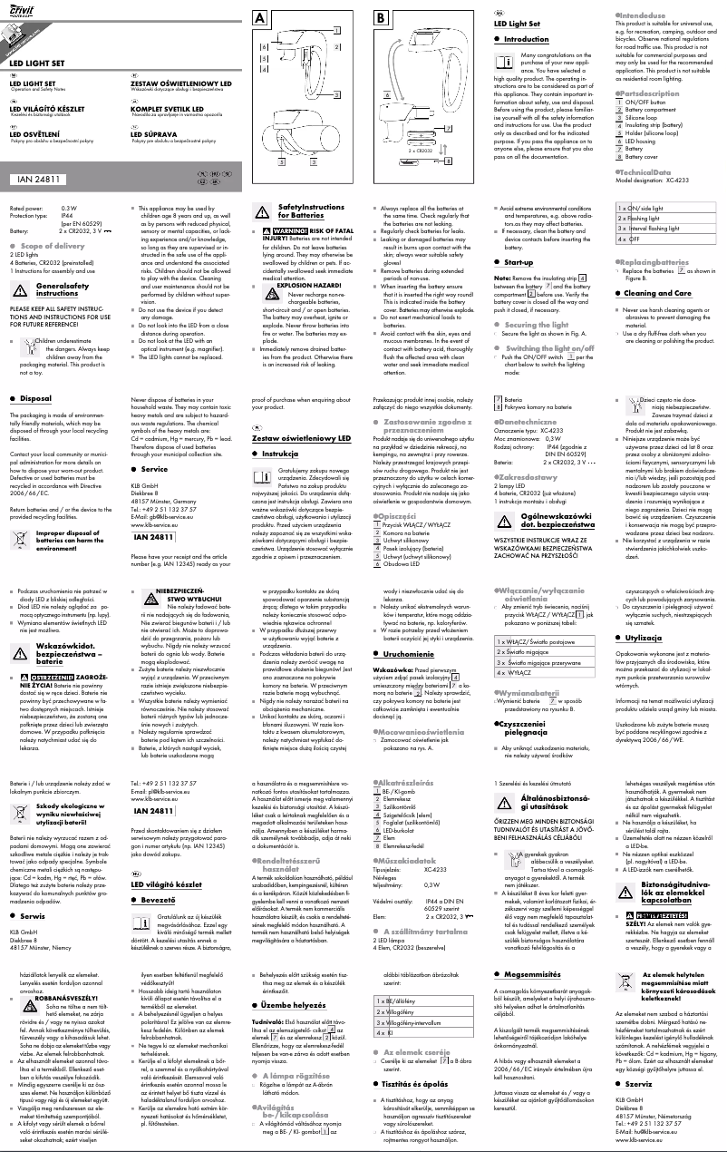 Image de la première page du manuel de l'appareil IAN 24811