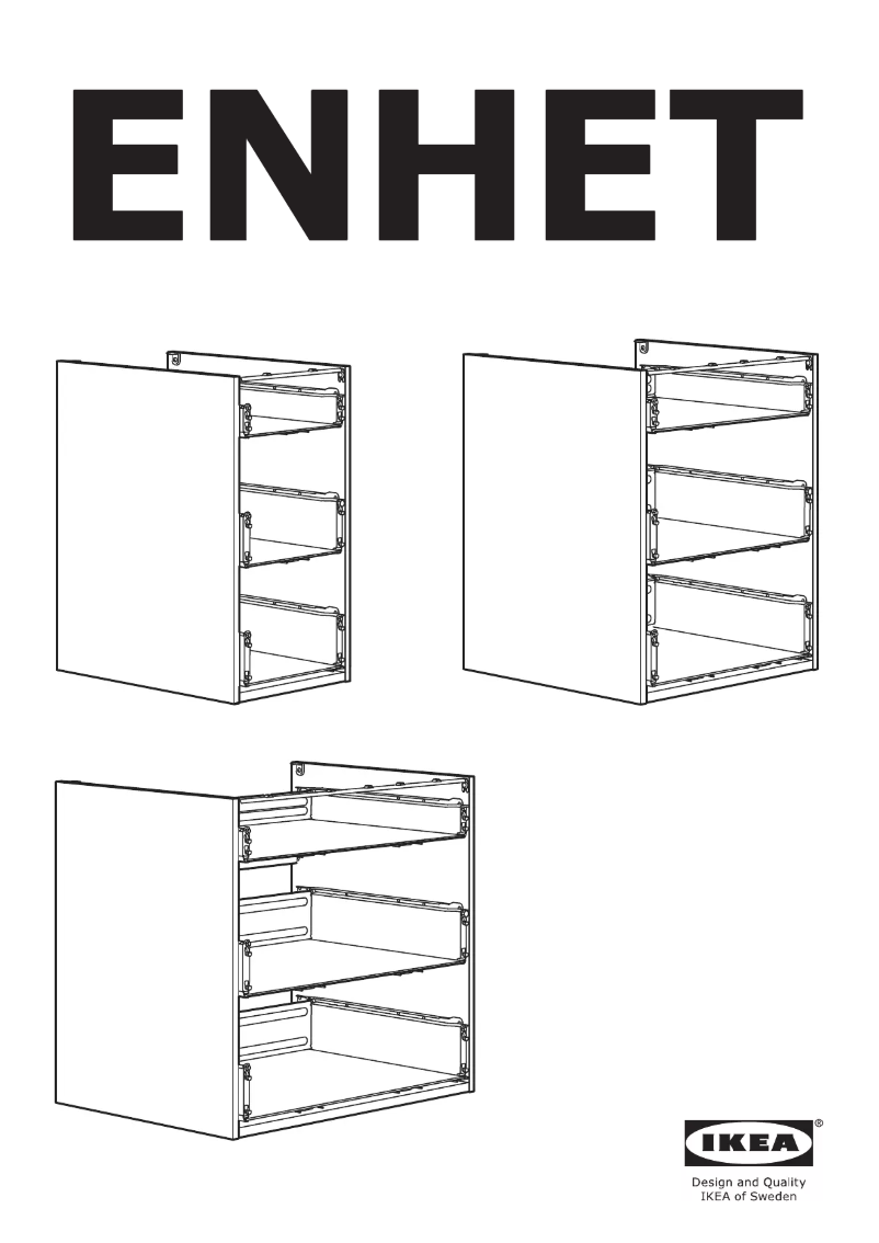 First page image of the manual for ENHET