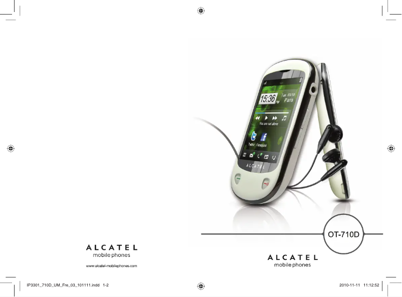 Page 1 of the manual User Manual Alcatel One Touch 710D
