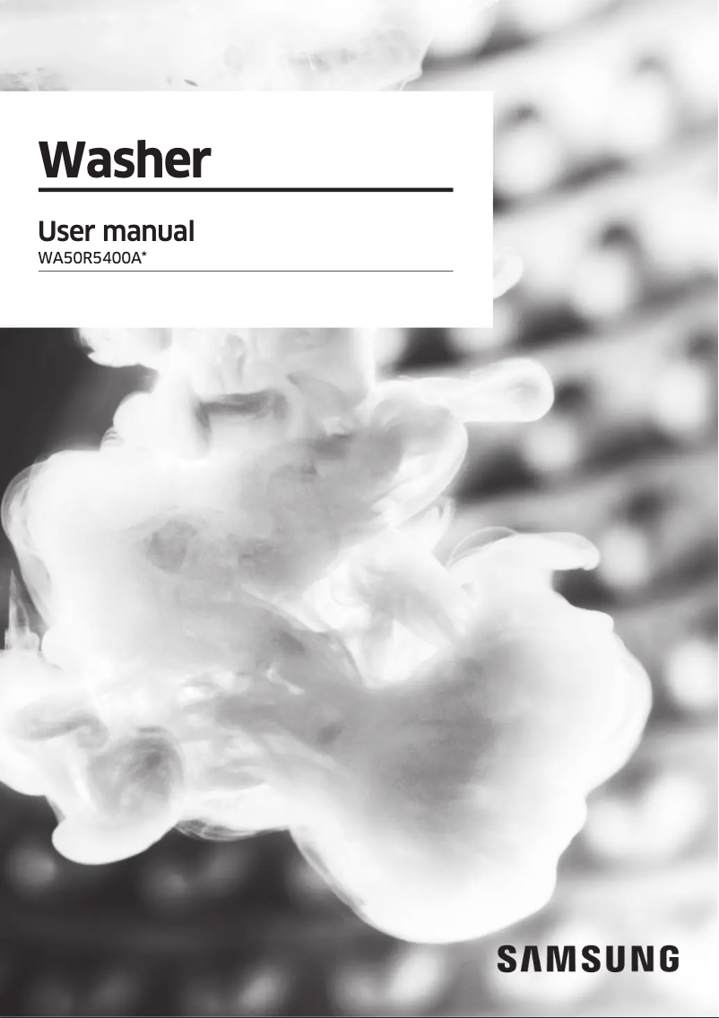 First page image of the manual for WA50R5400AW