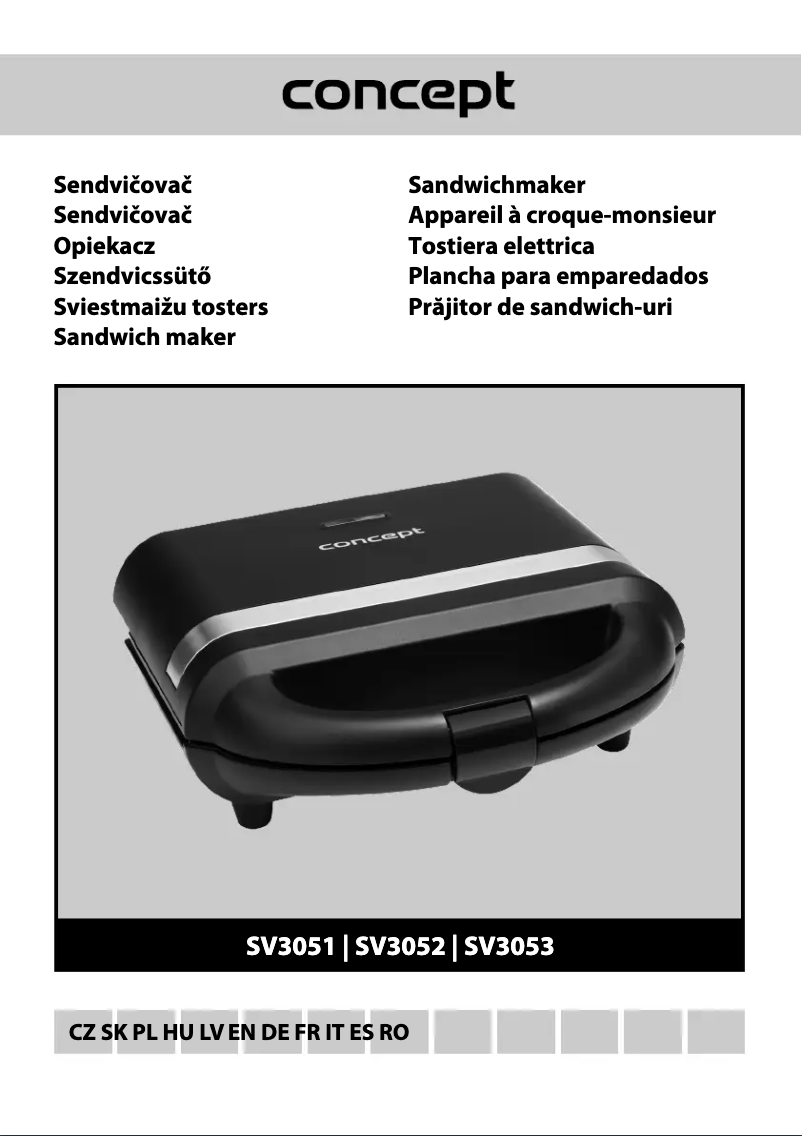 First page image of the manual for SV3053