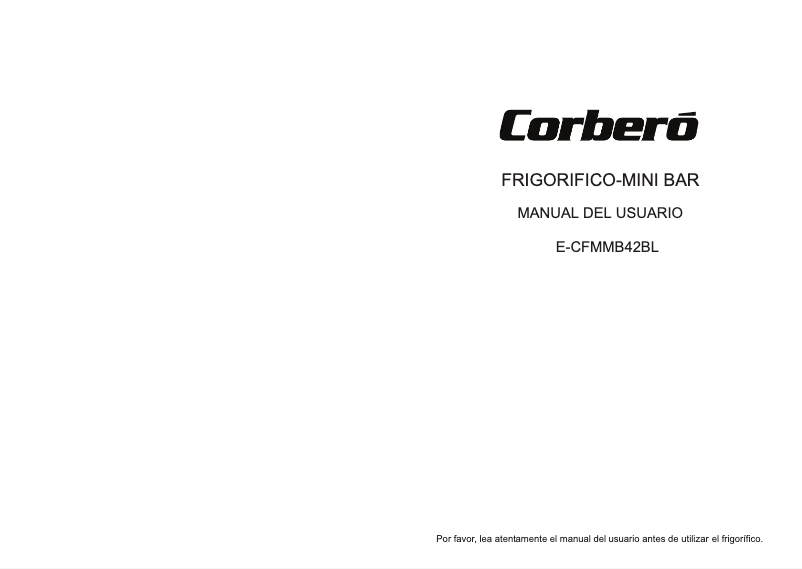 First page image of the manual for E-CFMMB42BL