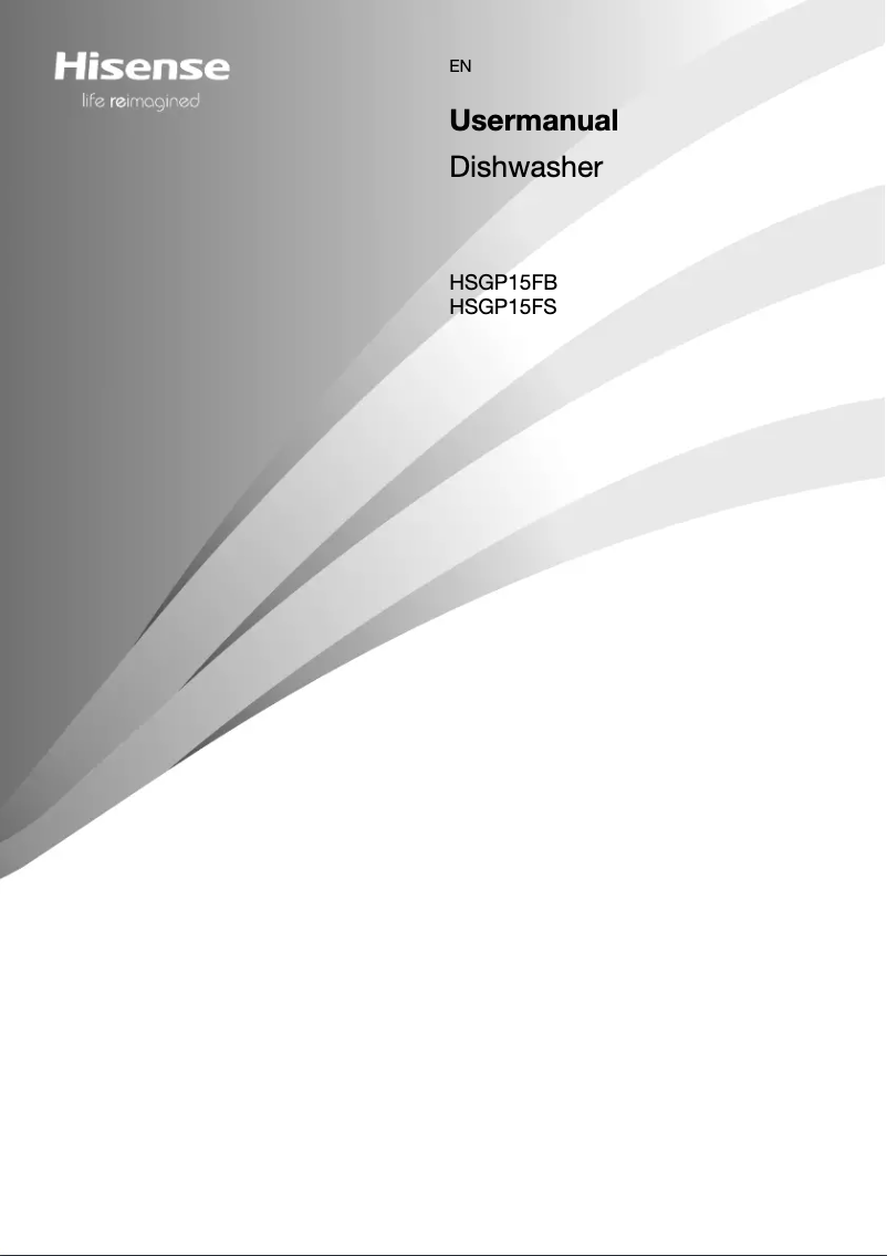 First page image of the manual for HSGP15FB