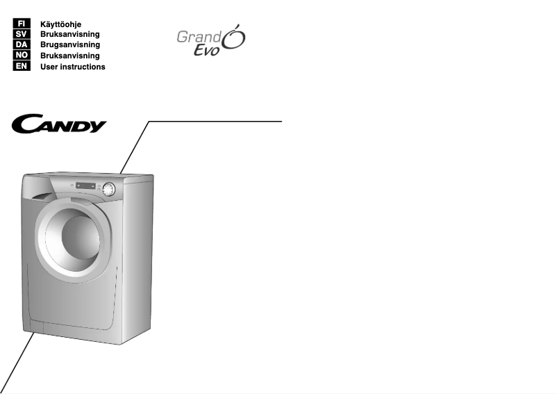 Page 1 of the manual User Manual Candy EVO 1472D-S