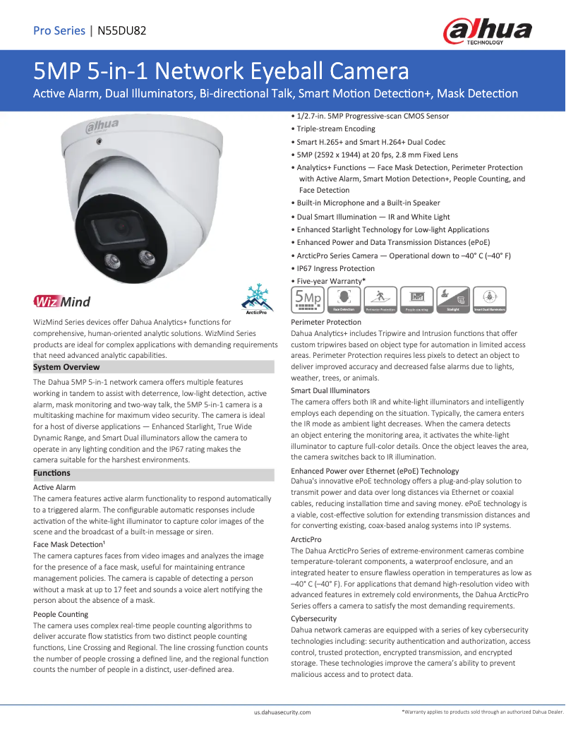 First page image of the manual for N55DU82