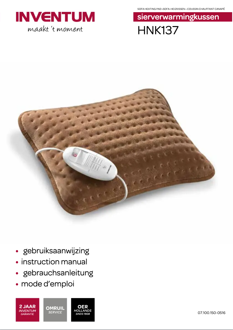 Image de la première page du manuel de l'appareil HNK137