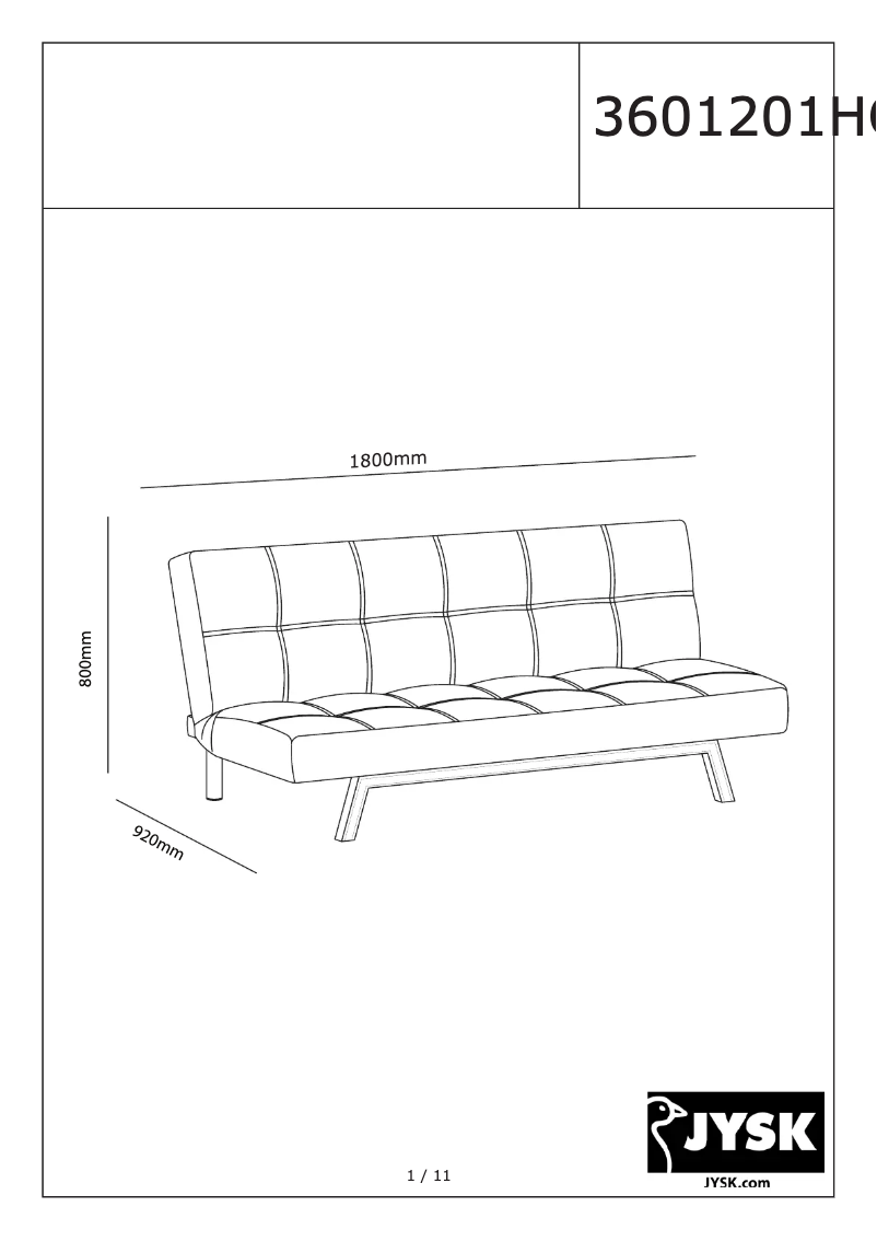 First page image of the manual for Holstebro