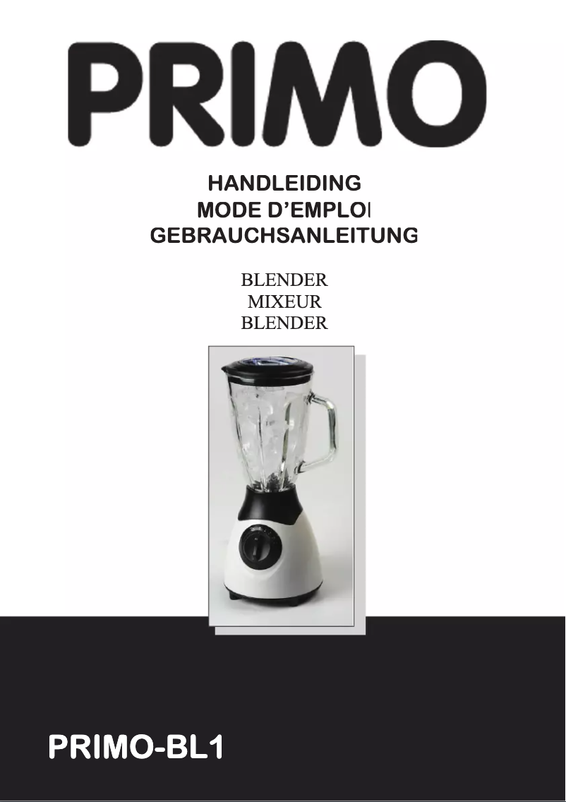 Page 1 of the manual User Manual Primo BL1