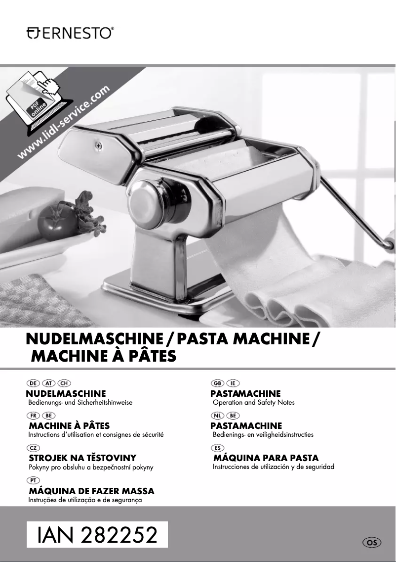 First page image of the manual for IAN 282252