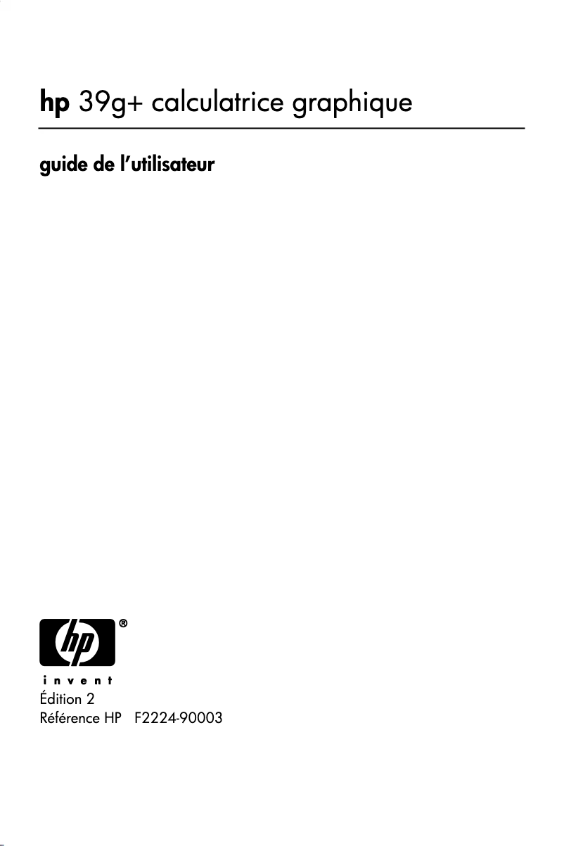 First page image of the manual for 39g+