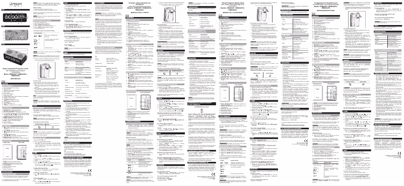Page 1 of the manual User Manual Oregon Scientific RRM 320P
