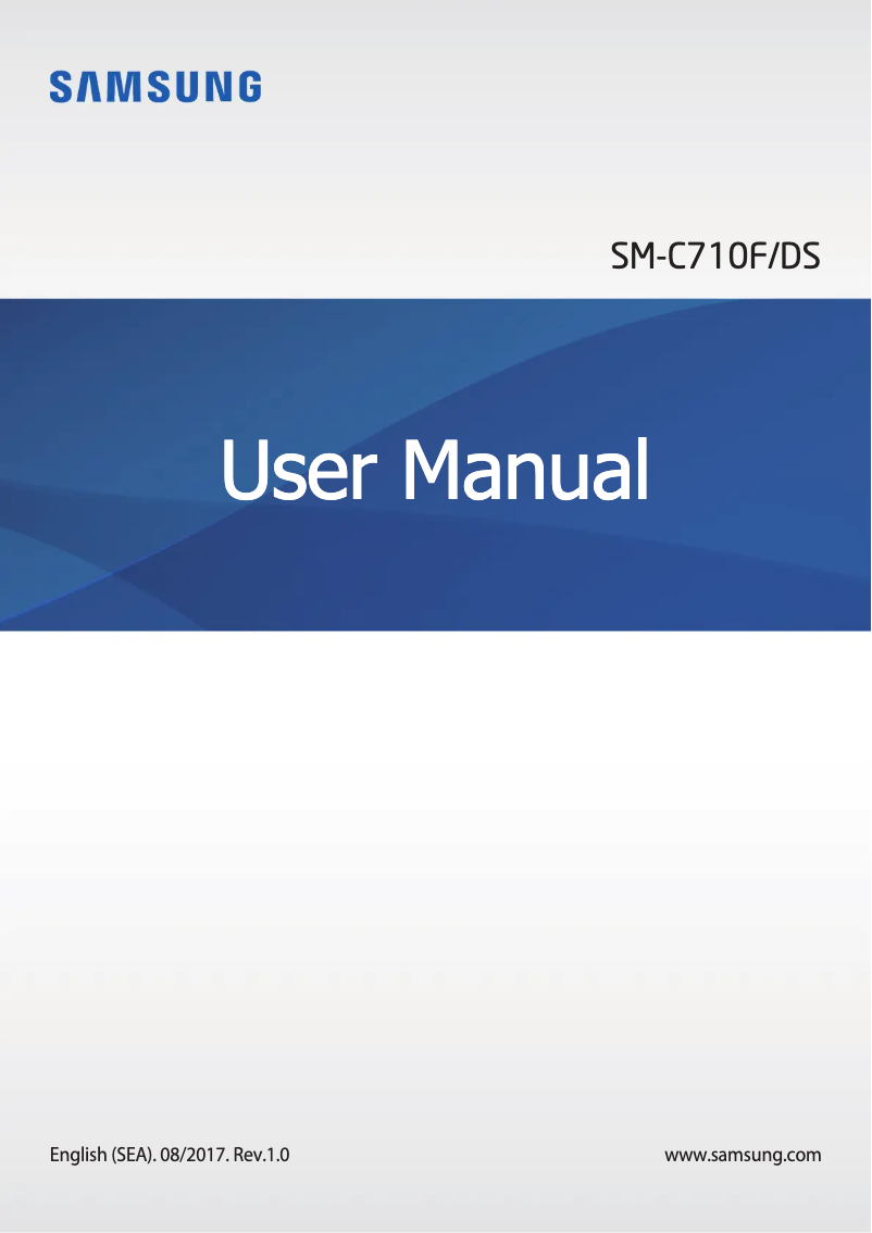 Page 1 of the manual User Manual Samsung Galaxy J7+ 