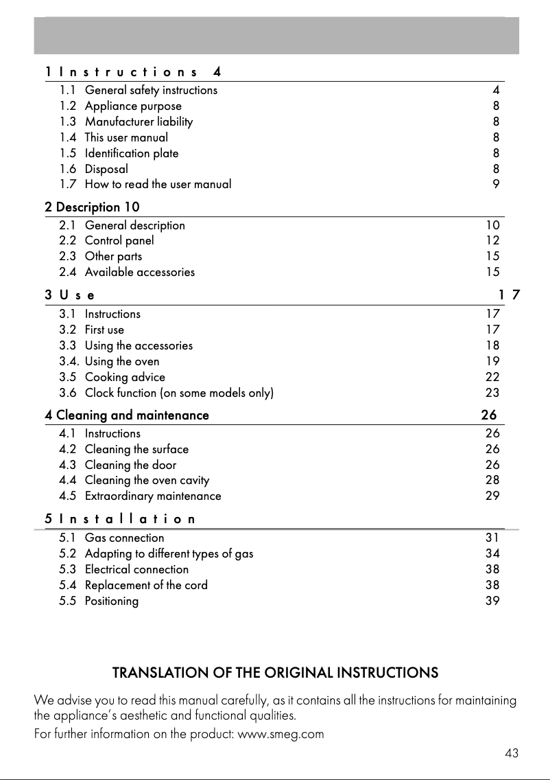 First page image of the manual for SF64M2GN
