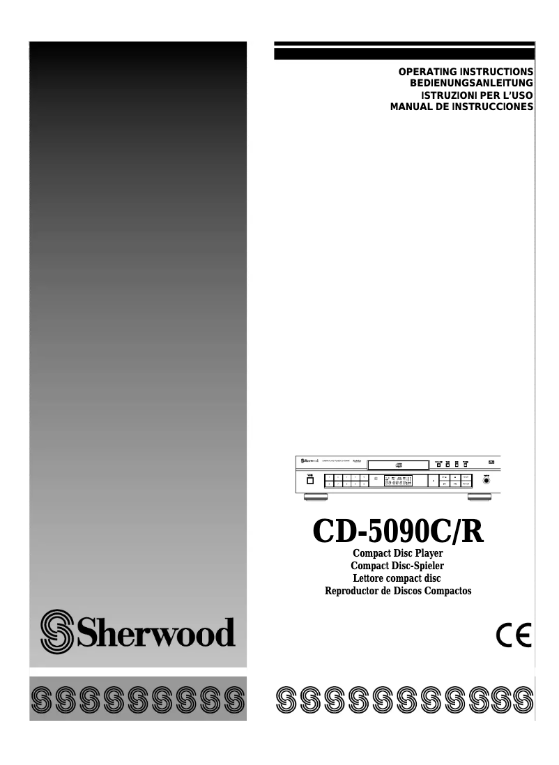 Page 1 of the manual User Manual Sherwood CD-5090