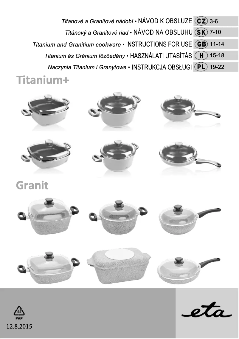 First page image of the manual for Titanium Plus 6962 90000