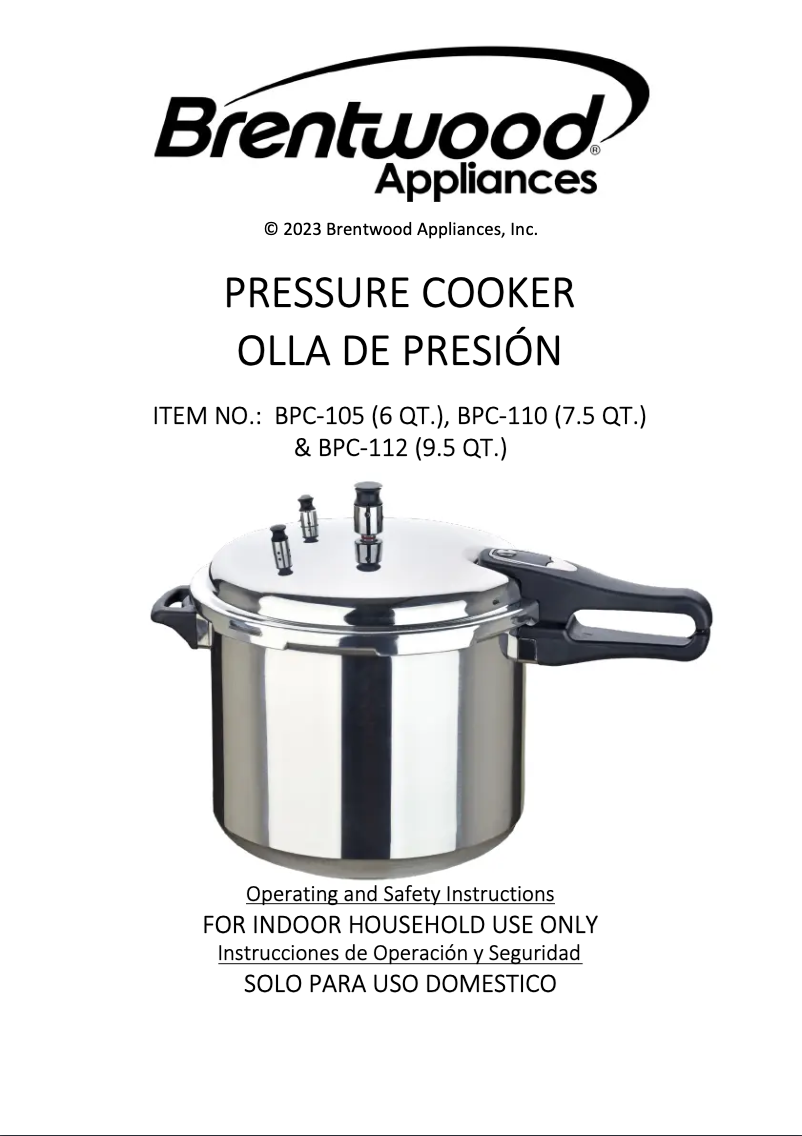 First page image of the manual for BPC-110