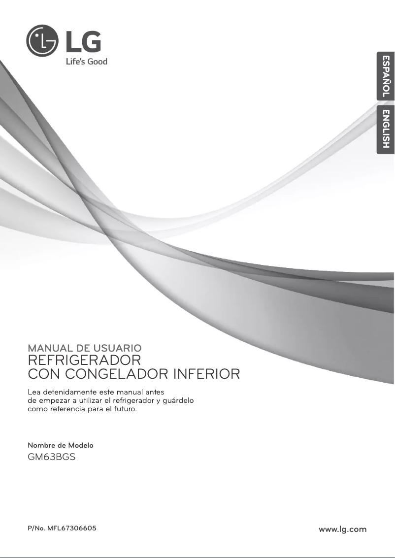 First page image of the manual for GM63BGS