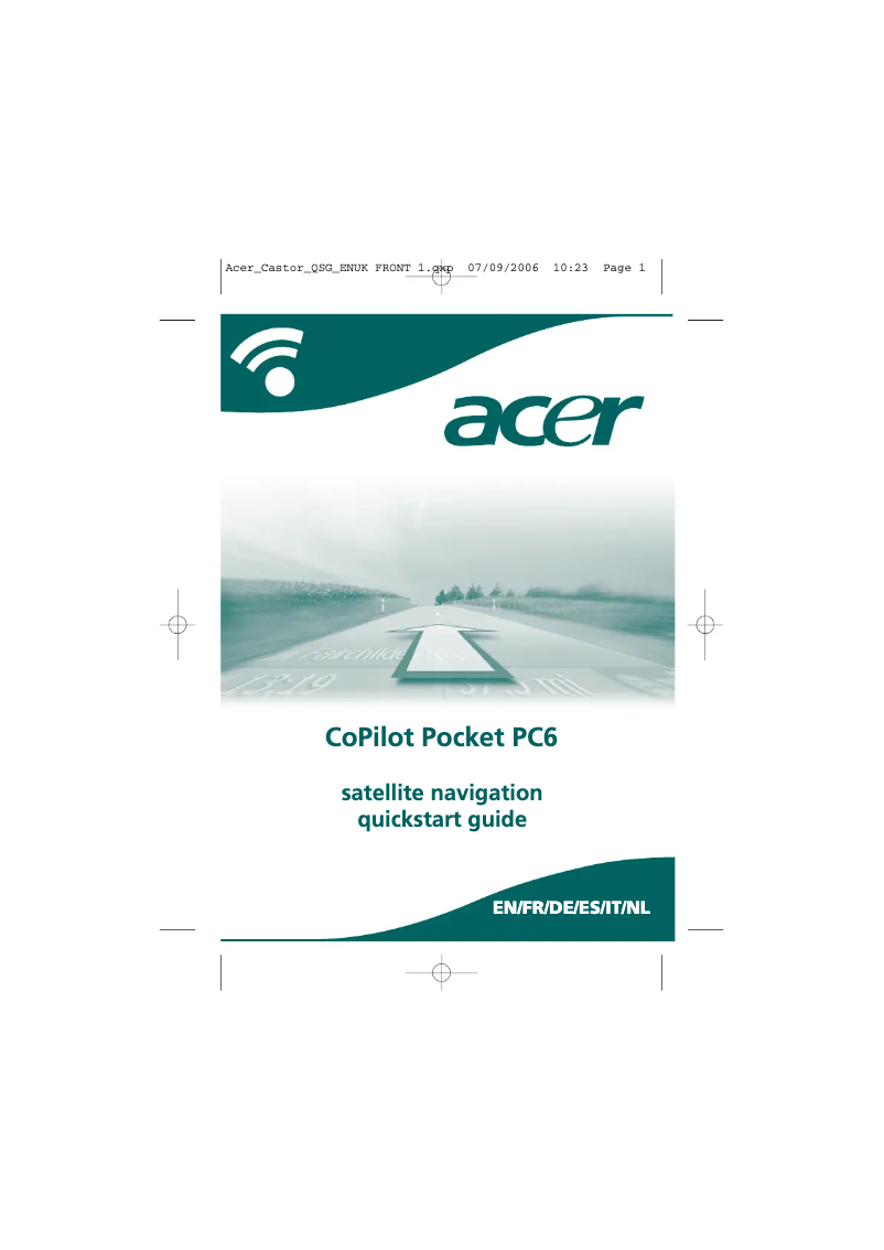 First page image of the manual for CoPilot Pocket PC6