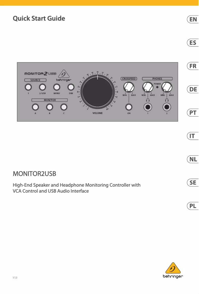 First page image of the manual for Monitor 2 USB