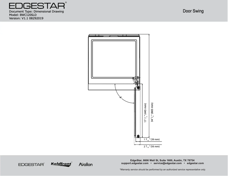 First page image of the manual for BWC120SLD