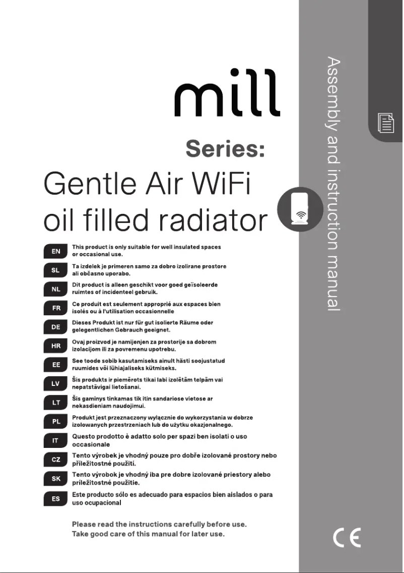 First page image of the manual for OIL2000WIFI3
