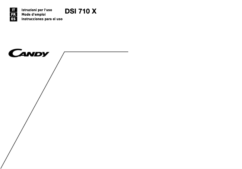 Page 1 of the manual User Manual Candy LS DSI 710 X
