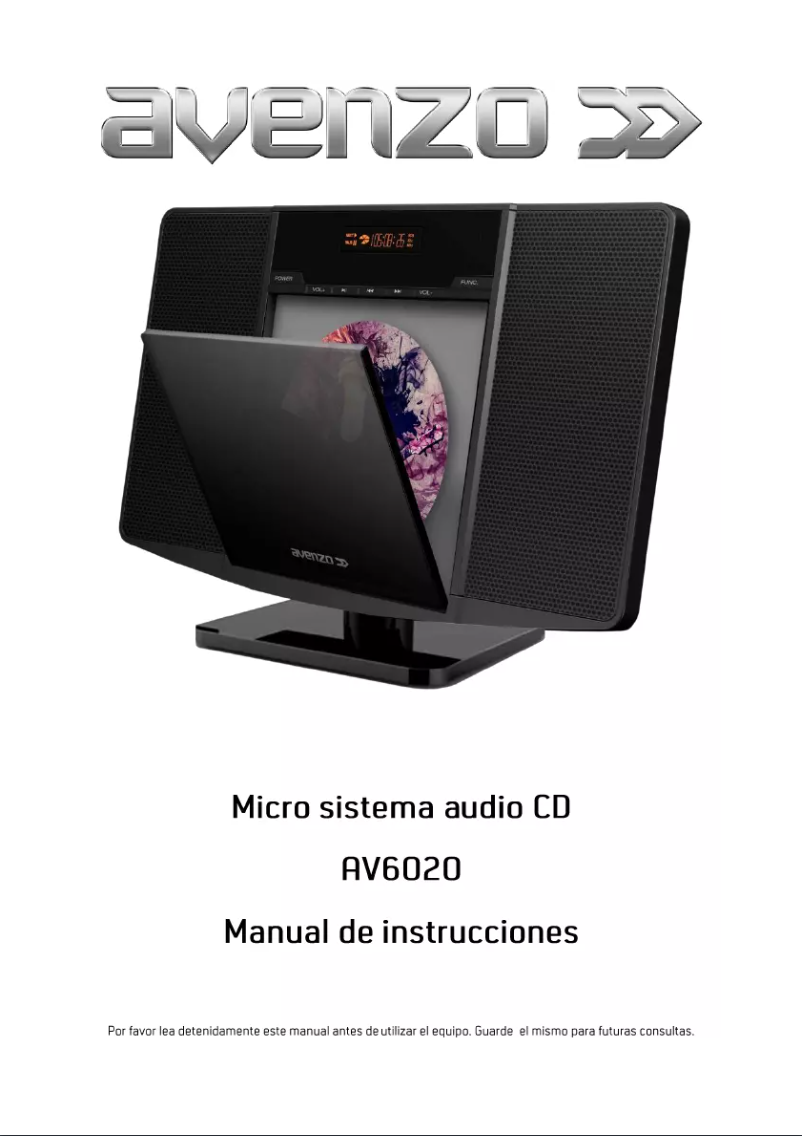Page 1 of the manual User Manual Avenzo AV6020NG