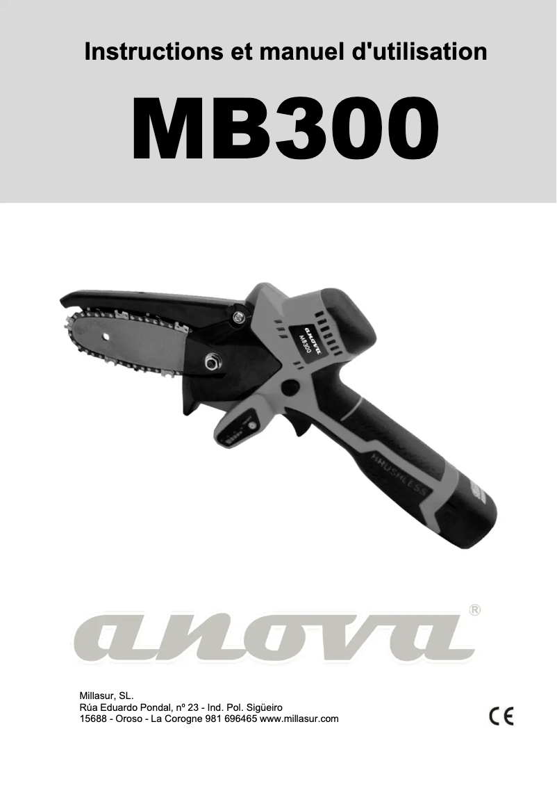 First page image of the manual for MB300