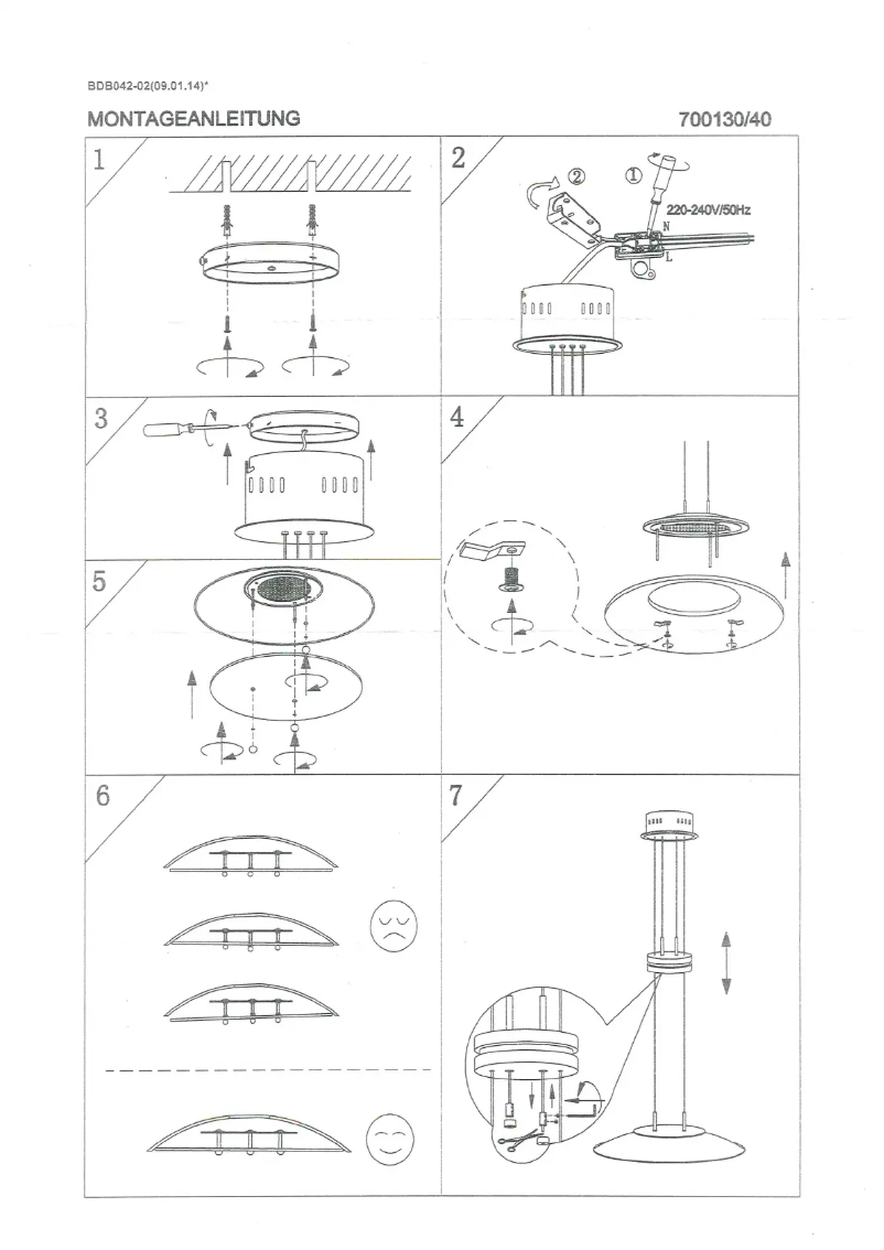 Page 1 of the manual User Manual Trio Lighting Elina 325310107