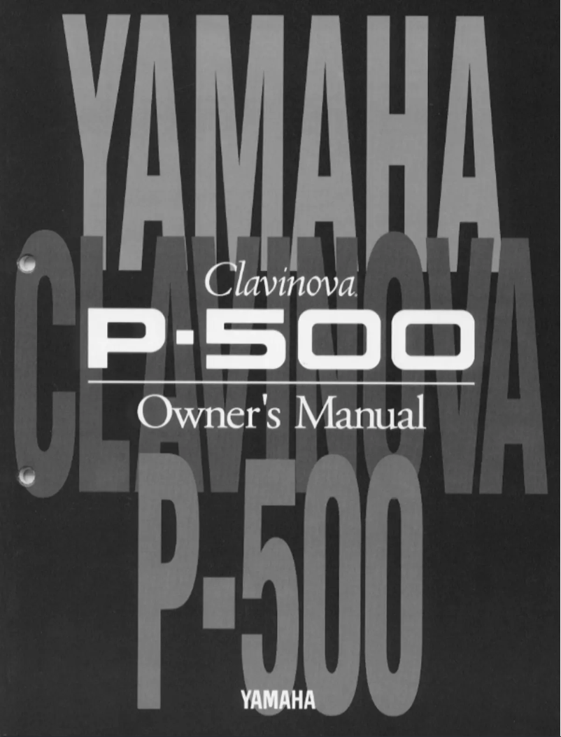 Page 1 of the manual User Manual Yamaha P-500
