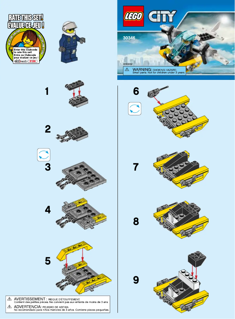Page 1 of the manual User Manual Lego City Prison Island Helicopter 30346