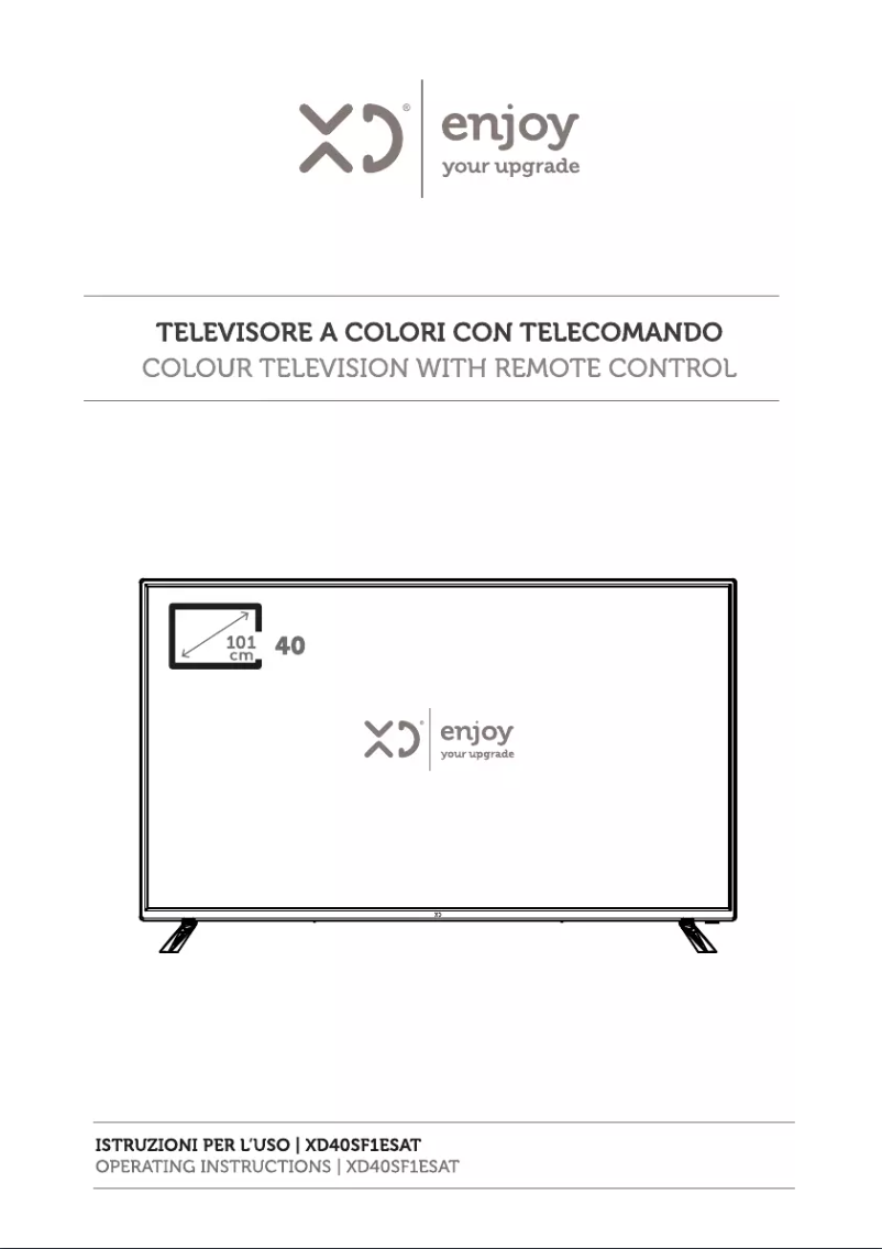Page 1 of the manual User Manual XD 40SF1ESAT