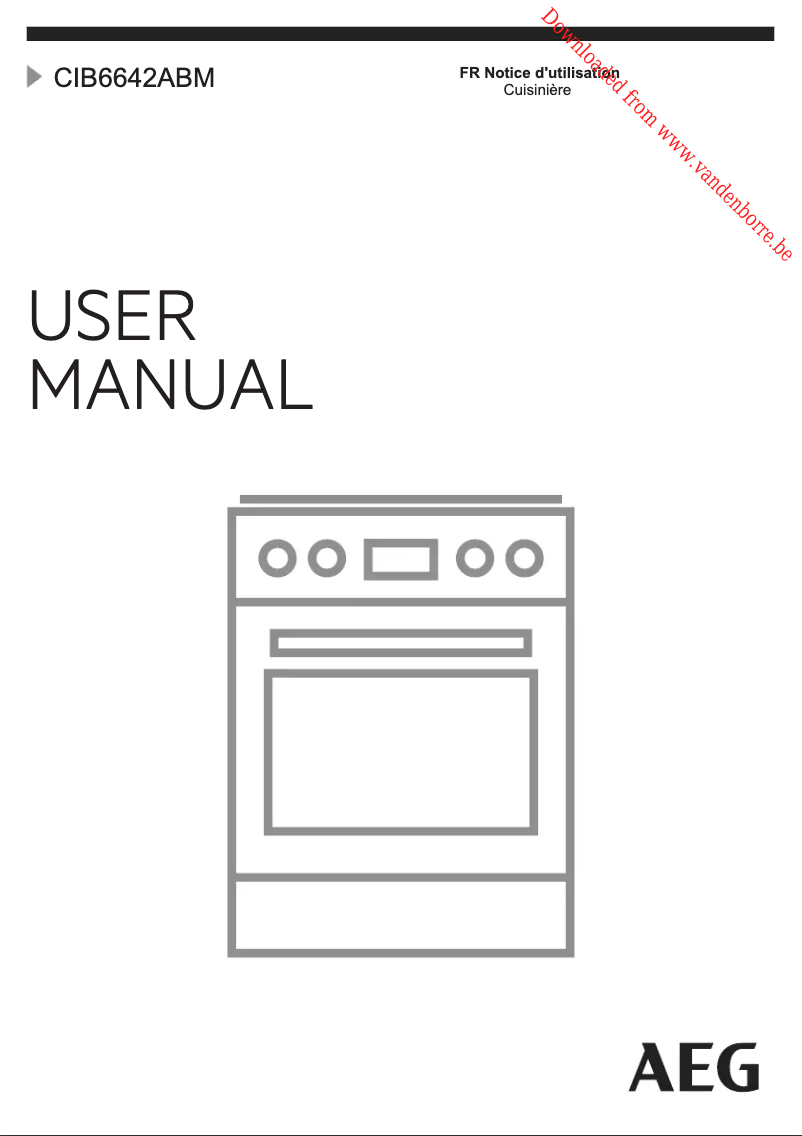 Page 1 of the manual User Manual AEG CIB6642ABM