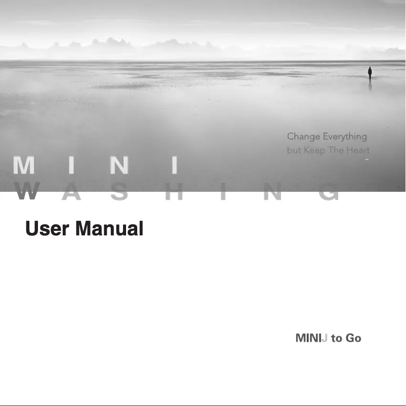 Page 1 of the manual User Manual Xiaomi MiniJ Smart Washing Machine