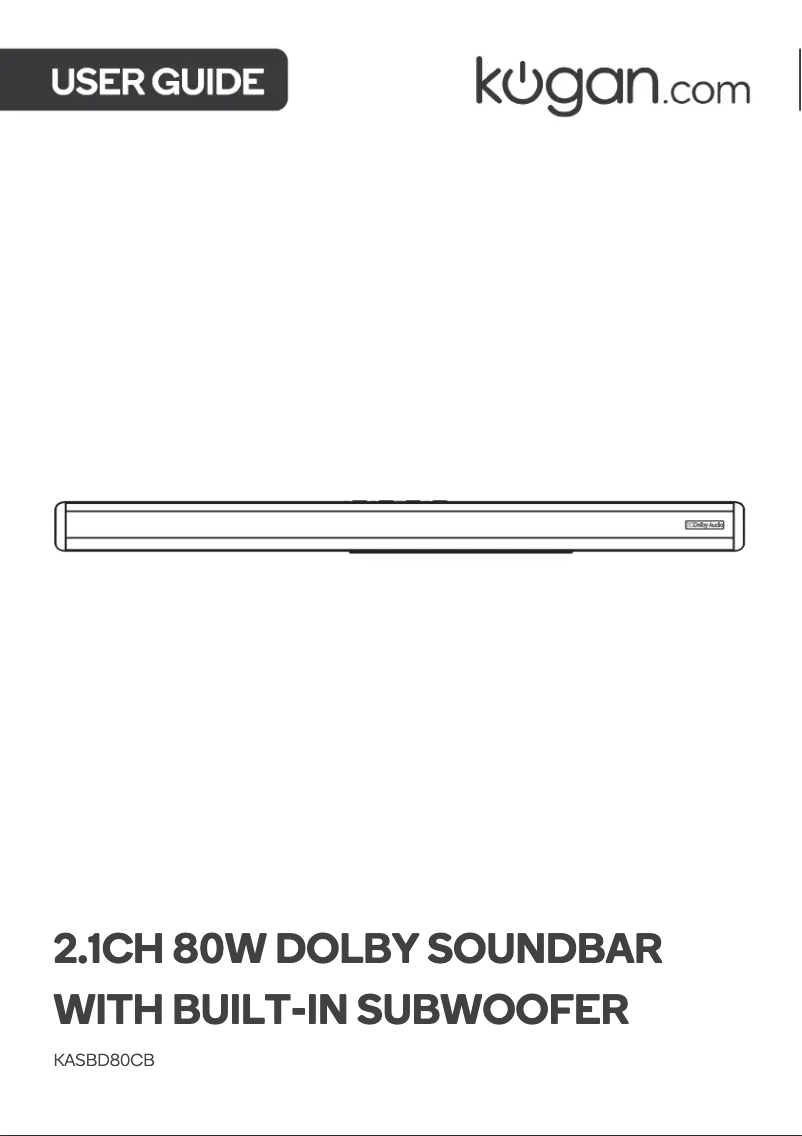 Image de la première page du manuel de l'appareil KASBD80CB