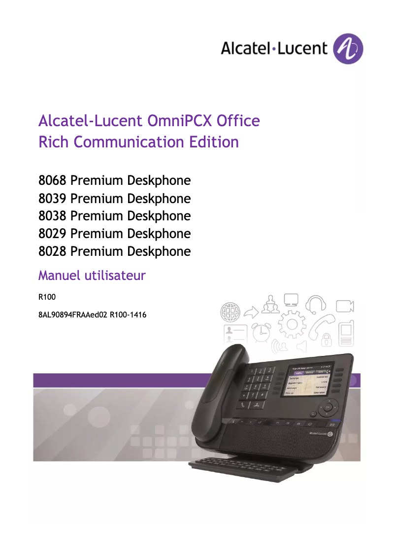 First page image of the manual for Premium Deskphone 8028