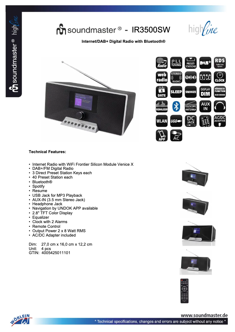 First page image of the manual for IR3500
