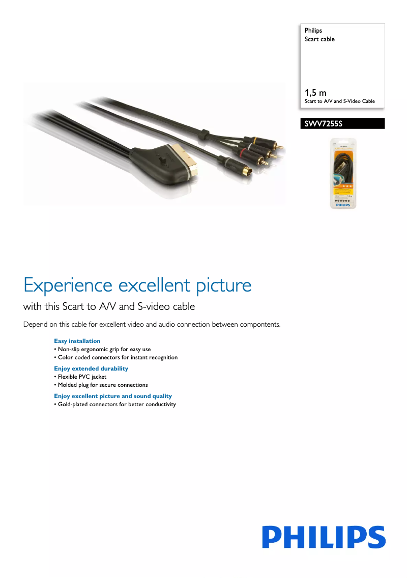 Page 1 of the manual Brochure Philips SWV7255S