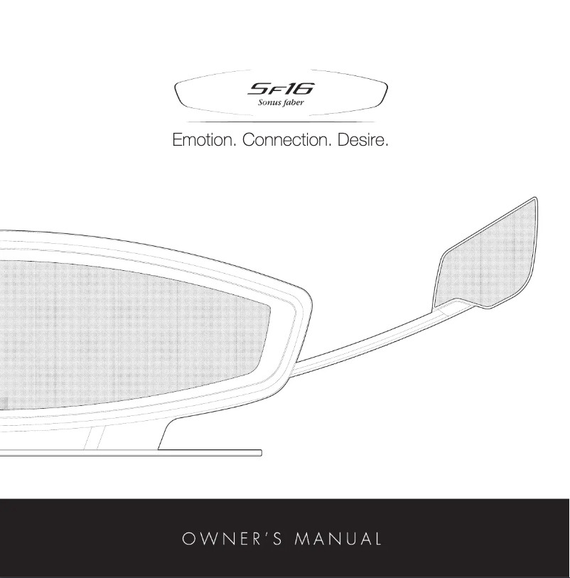 First page image of the manual for SF16