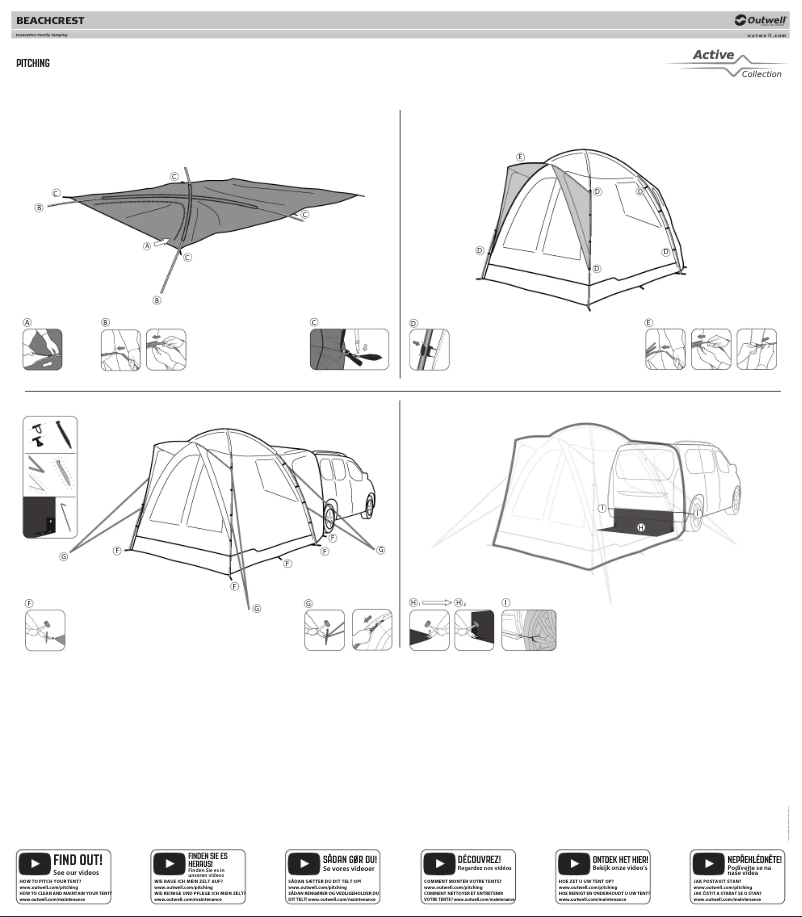 Page 1 of the manual User Manual Outwell Beachcrest