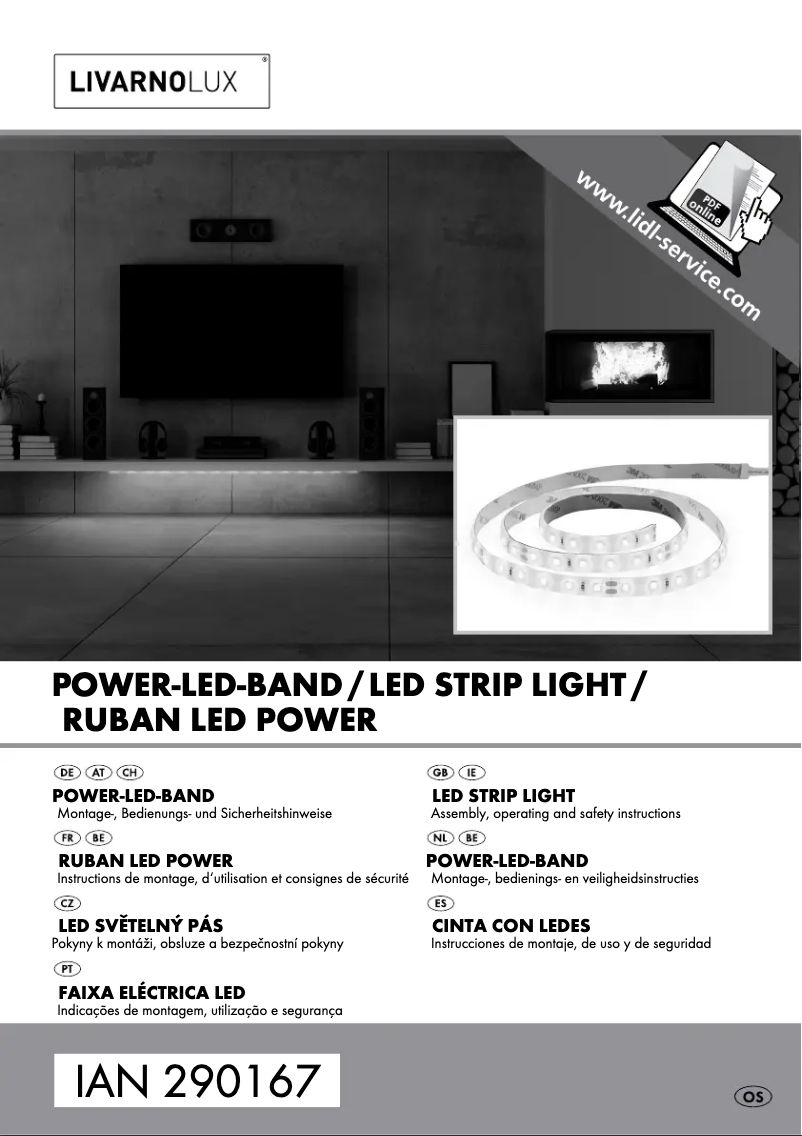 First page image of the manual for IAN 290167