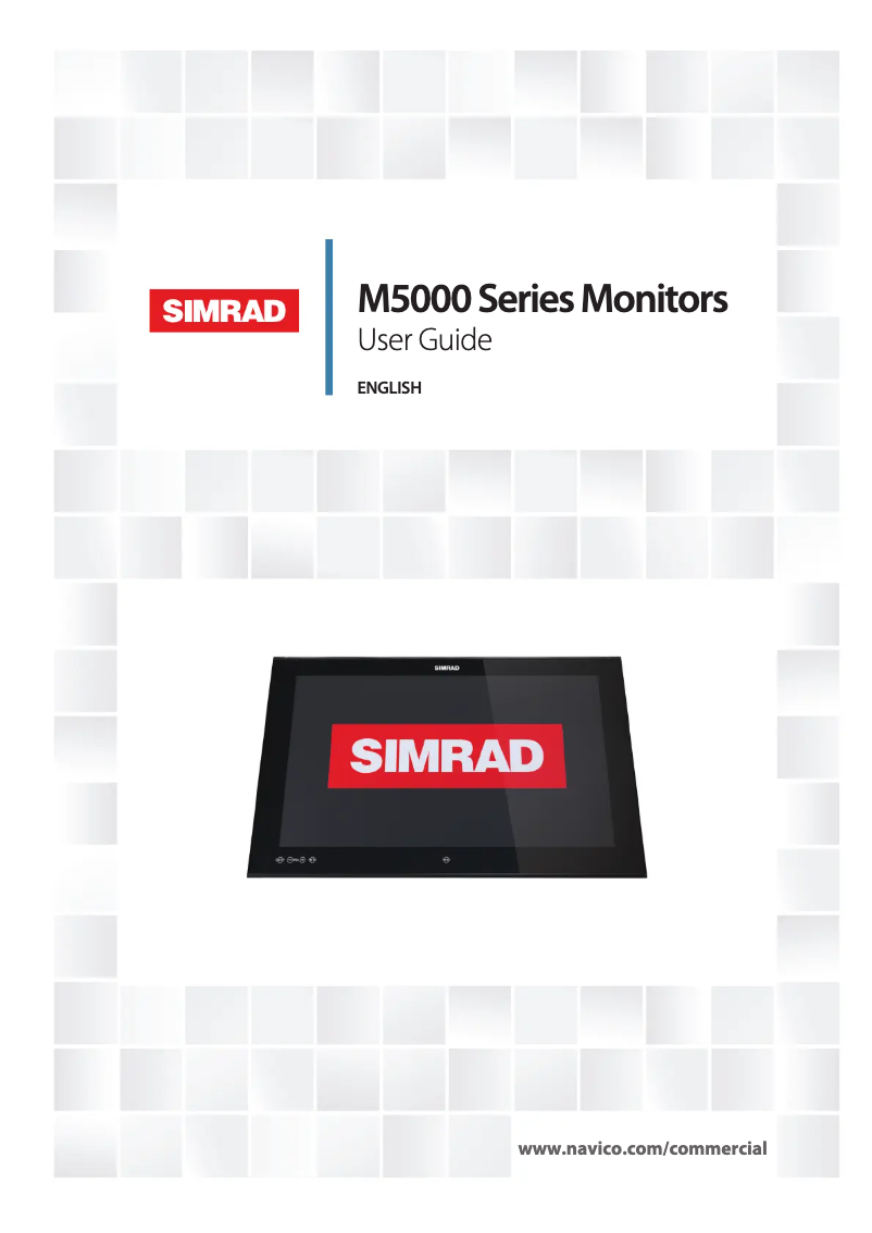 Page 1 of the manual User Manual Simrad M5000