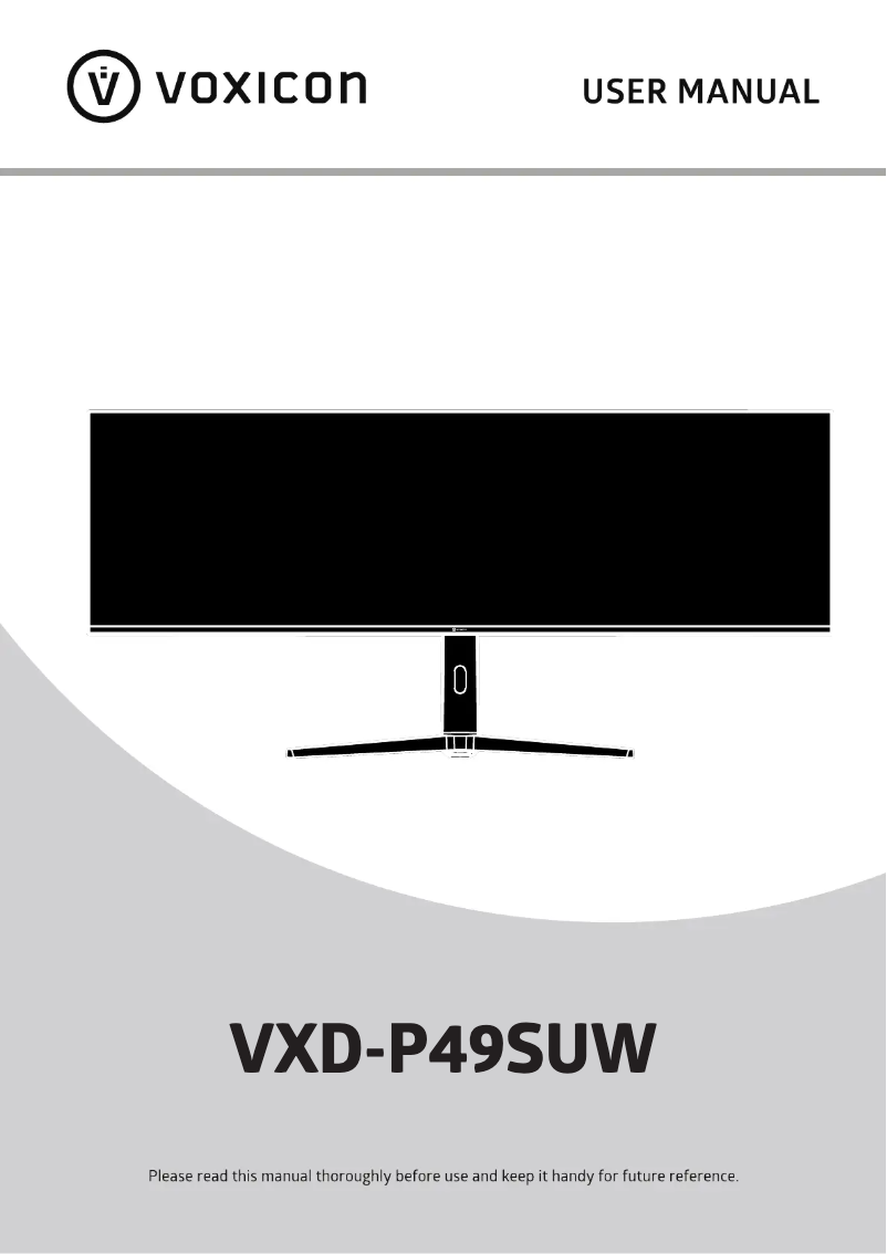 First page image of the manual for VXD-P49SUW