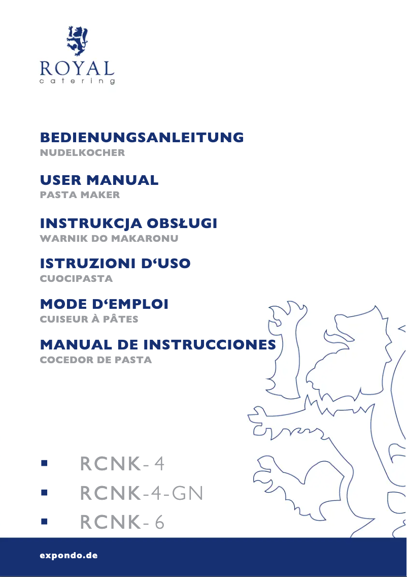 First page image of the manual for RCNK-4