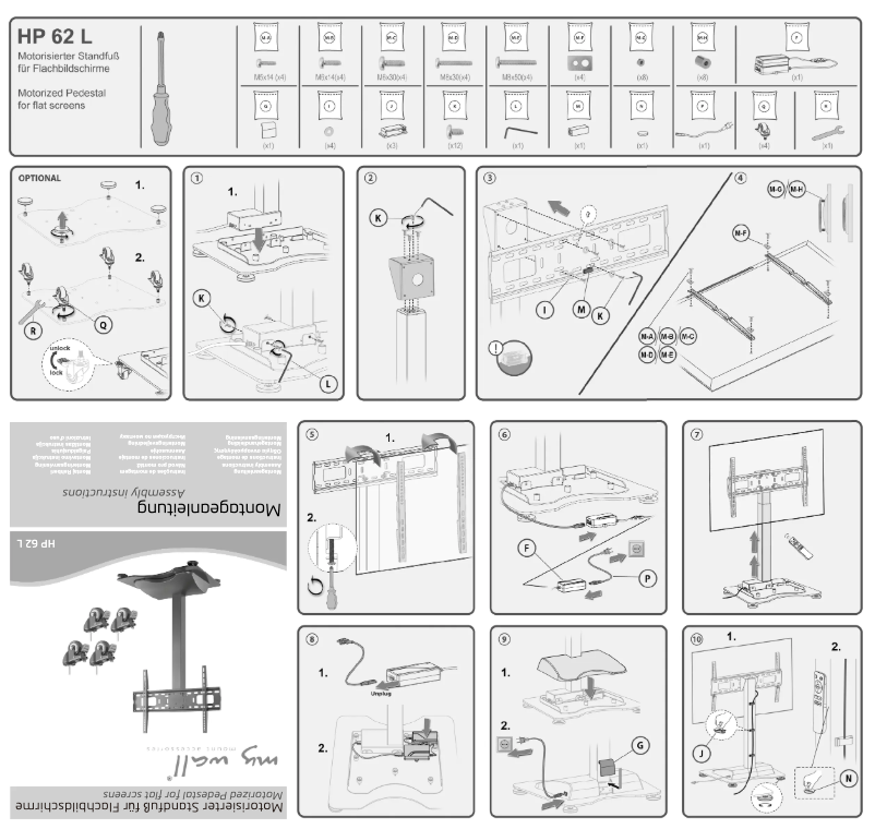First page image of the manual for HP 62 L