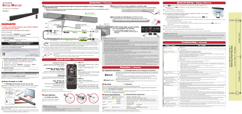 Page 1 of the manual User Manual Magnavox MSB3610