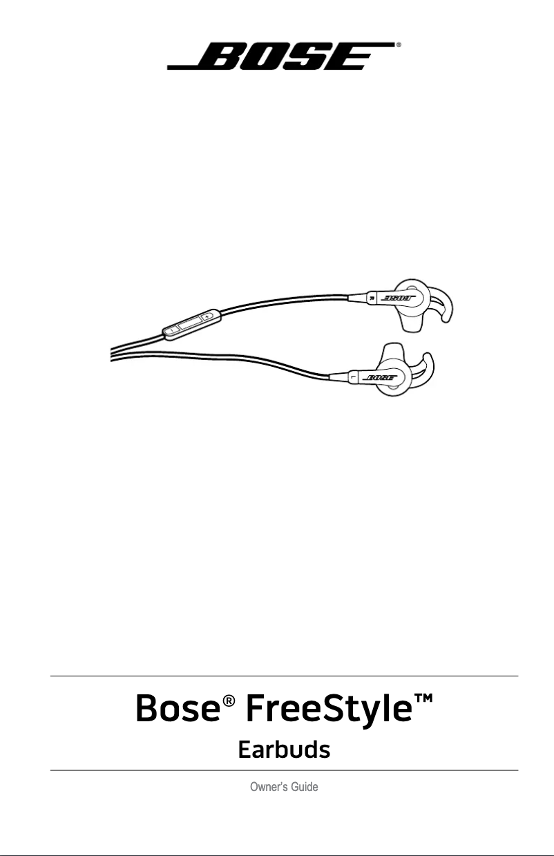 Page 1 of the manual User Manual Bose Freestyle